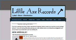 Desktop Screenshot of littleaxerecords.com